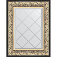 Зеркало Evoform Exclusive-G 77х60 BY 4036 с гравировкой в багетной раме - Барокко золото 106, купить, цена, заказать, магазин, доставка, скидка, промокод, купить, цена, заказать, магазин, доставка, скидка, промокод