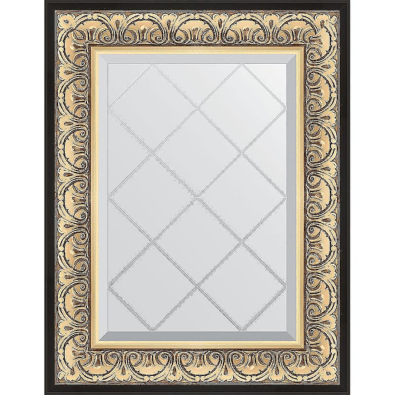Зеркало Evoform Exclusive-G 77х60 BY 4036 с гравировкой в багетной раме - Барокко золото 106, купить, цена, заказать, магазин, доставка, скидка, промокод, купить, цена, заказать, магазин, доставка, скидка, промокод