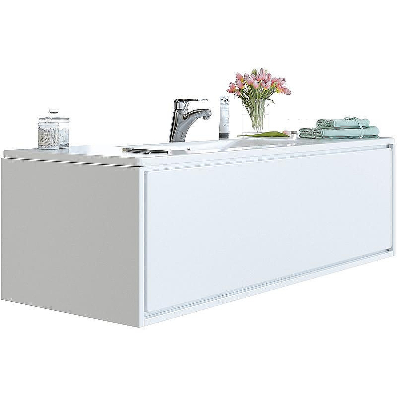 Тумба с раковиной SanVit Бруно-1 120 kbruno1120w подвесная Белая глянцевая, купить, цена, заказать, магазин, доставка, скидка, промокод, купить, цена, заказать, магазин, доставка, скидка, промокод