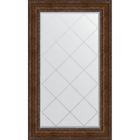 Зеркало Evoform Exclusive-G 137х82 BY 4257 с гравировкой в багетной раме - Состаренная бронза с орнаментом 120, купить, цена, заказать, магазин, доставка, скидка, промокод, купить, цена, заказать, магазин, доставка, скидка, промокод