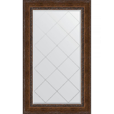 Зеркало Evoform Exclusive-G 137х82 BY 4257 с гравировкой в багетной раме - Состаренная бронза с орнаментом 120