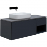 Тумба под раковину Allen Brau Infinity 120 L 1.21006.AM подвесная Антрацит матовый, купить, цена, заказать, магазин, доставка, скидка, промокод, купить, цена, заказать, магазин, доставка, скидка, промокод