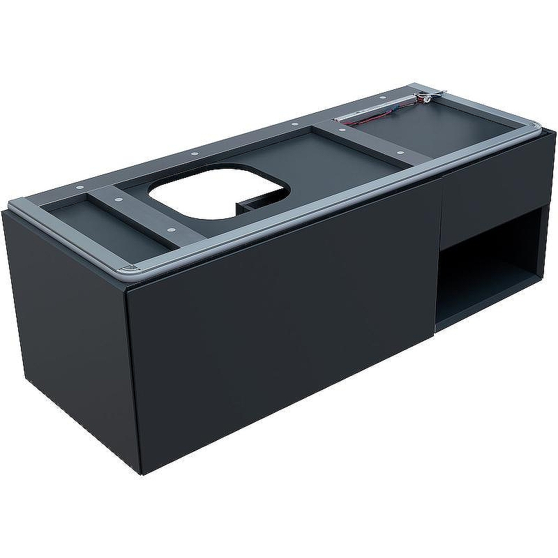 Тумба под раковину Allen Brau Infinity 120 L 1.21006.AM подвесная Антрацит матовый, купить, цена, заказать, магазин, доставка, скидка, промокод, купить, цена, заказать, магазин, доставка, скидка, промокод