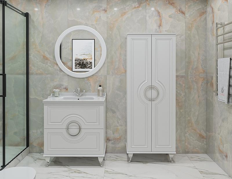 Зеркало Caprigo Valletta 80 35330-112.000.00.05 Белое матовое, купить, цена, заказать, магазин, доставка, скидка, промокод, купить, цена, заказать, магазин, доставка, скидка, промокод