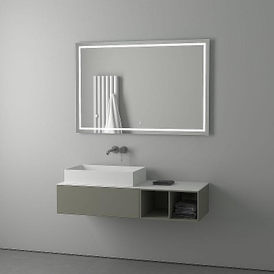 Зеркало Evoform Ledline 80x120 BY 2438 с подсветкой 35.5 W - сенсорный выключатель