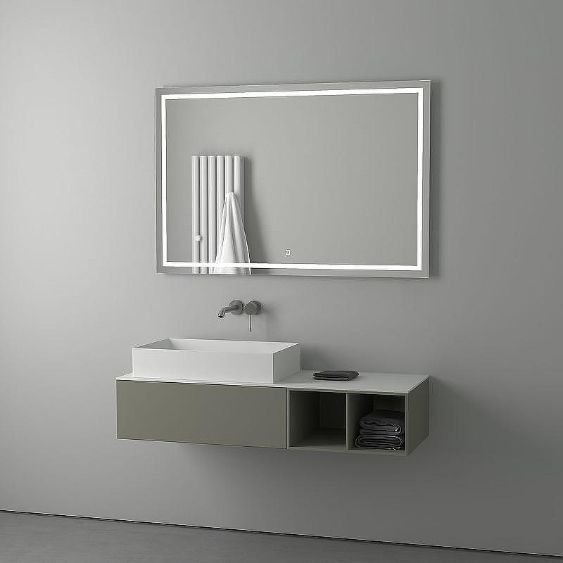 Зеркало Evoform Ledline 80x120 BY 2438 с подсветкой 35.5 W - сенсорный выключатель, купить, цена, заказать, магазин, доставка, скидка, промокод, купить, цена, заказать, магазин, доставка, скидка, промокод