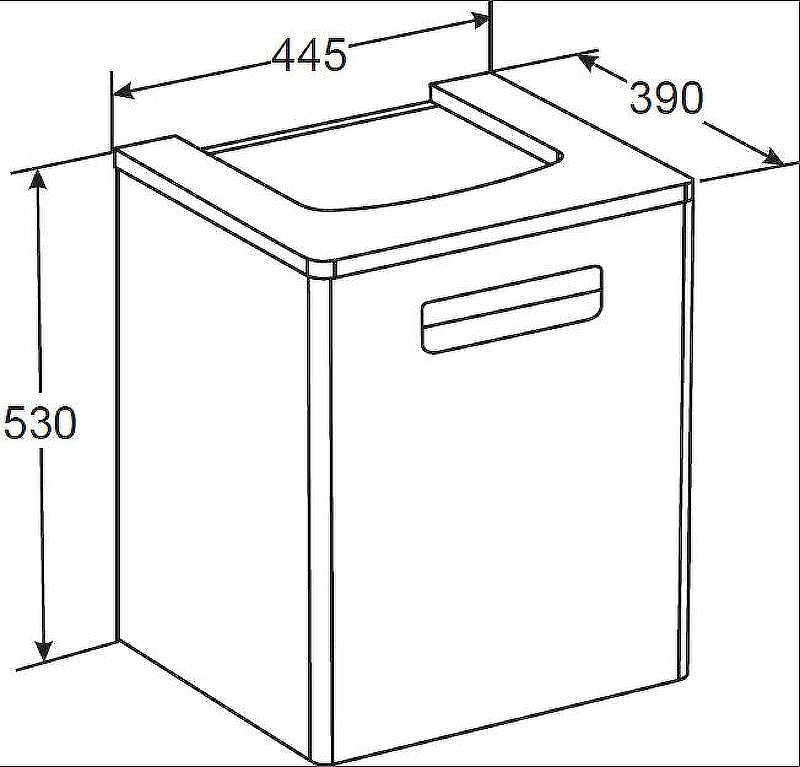 Тумба под раковину Roca The Gap 45 ZRU9302880 подвесная Белая глянцевая, купить, цена, заказать, магазин, доставка, скидка, промокод, купить, цена, заказать, магазин, доставка, скидка, промокод