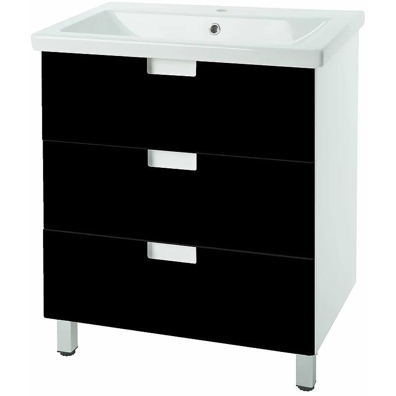 Тумба под раковину Bellezza Пегас 70 4630411140048 Черная, купить, цена, заказать, магазин, доставка, скидка, промокод, купить, цена, заказать, магазин, доставка, скидка, промокод