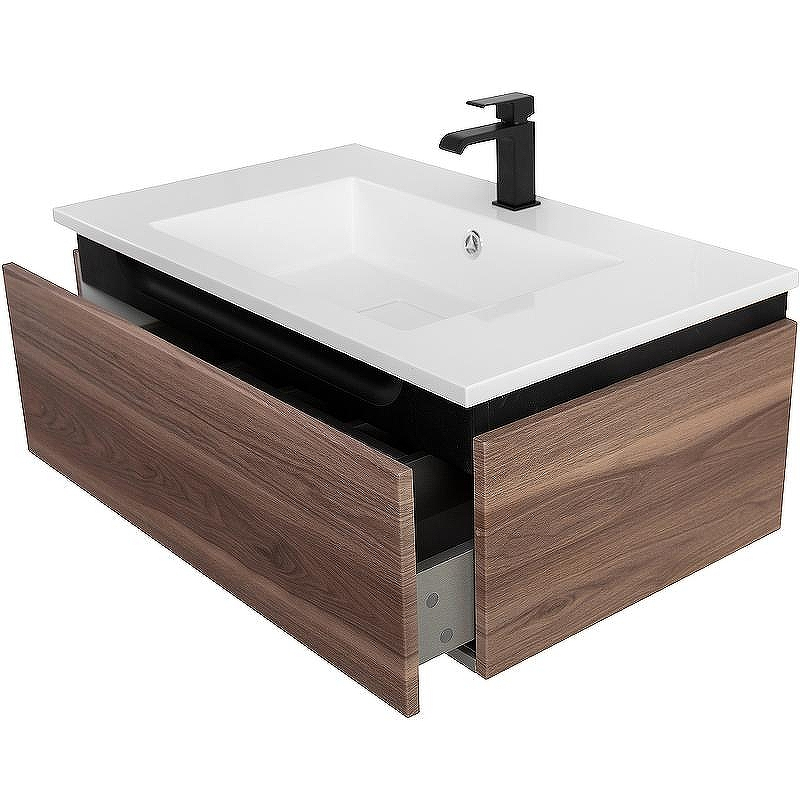 Тумба под раковину Cezares Slider 80 SLIDER-800-1C-SO-NA-P подвесная Орех дымчатый, купить, цена, заказать, магазин, доставка, скидка, промокод, купить, цена, заказать, магазин, доставка, скидка, промокод