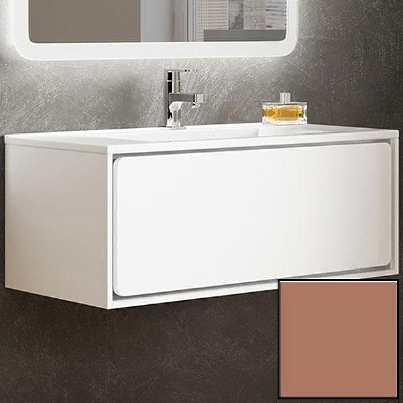 Тумба с раковиной SanVit Бруно-1 100 kbruno1100 в цвете Ral подвесная Капучино, купить, цена, заказать, магазин, доставка, скидка, промокод, купить, цена, заказать, магазин, доставка, скидка, промокод