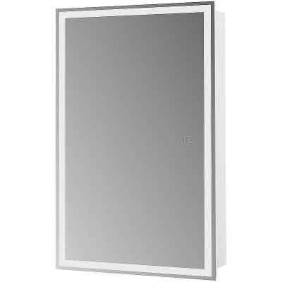 Зеркальный шкаф BelBagno 50 SPC-GRT-500/800-1A-LED-TCH с подсветкой Белый