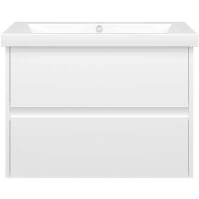 Тумба с раковиной Misty Алиса 75 УТ000011219 подвесная Белая