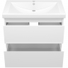 Тумба с раковиной Misty Алиса 75 УТ000011219 подвесная Белая, купить, цена, заказать, магазин, доставка, скидка, промокод, купить, цена, заказать, магазин, доставка, скидка, промокод