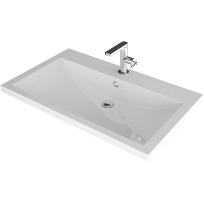 Тумба с раковиной Misty Алиса 75 УТ000011219 подвесная Белая