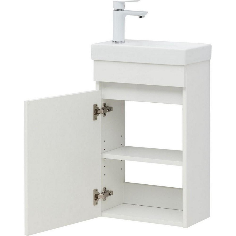 Тумба с раковиной Aquanet Вега 40 332180 подвесная Белый глянец, купить, цена, заказать, магазин, доставка, скидка, промокод, купить, цена, заказать, магазин, доставка, скидка, промокод