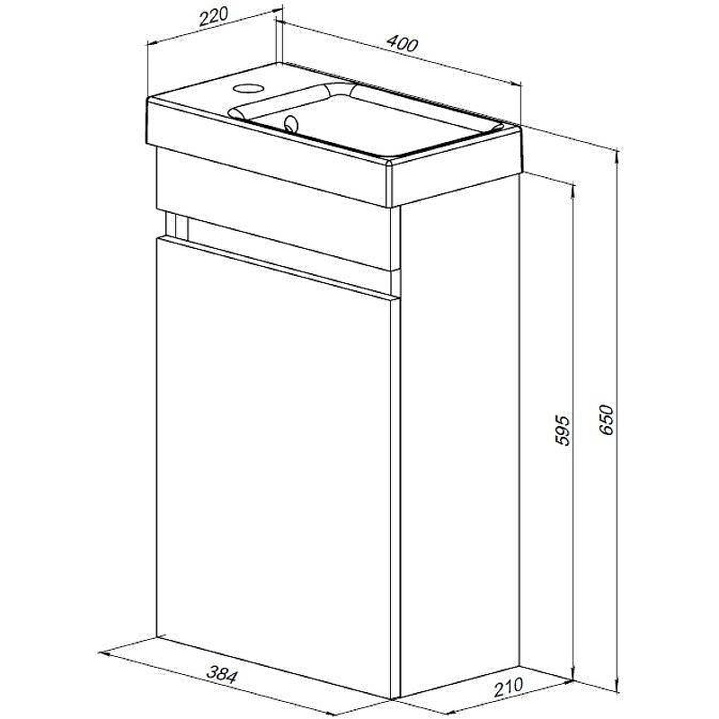 Тумба с раковиной Aquanet Вега 40 332180 подвесная Белый глянец, купить, цена, заказать, магазин, доставка, скидка, промокод, купить, цена, заказать, магазин, доставка, скидка, промокод