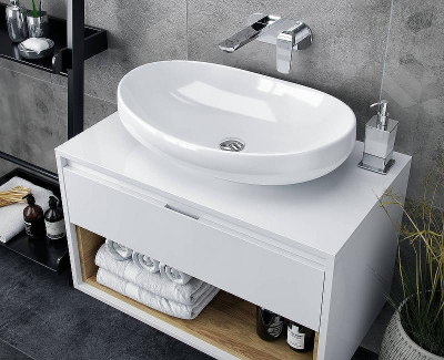 Тумба под раковину Excellent Tuto 80 MLEX.0102.800.WHBL подвесная Белый Дуб