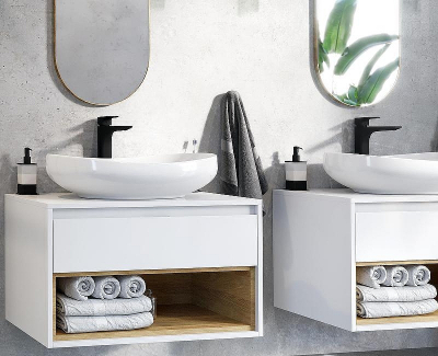 Тумба под раковину Excellent Tuto 80 MLEX.0102.800.WHBL подвесная Белый Дуб