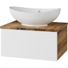 Тумба под раковину Misty Ива 60 П-Ива-01060-951Я подвесная Белая Дуб Вотан, купить, цена, заказать, магазин, доставка, скидка, промокод, купить, цена, заказать, магазин, доставка, скидка, промокод