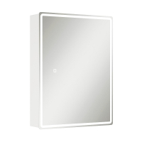 Зеркальный шкаф Onika Орби 60 206087 с подсветкой цвет Белый, купить, цена, заказать, магазин, доставка, скидка, промокод, купить, цена, заказать, магазин, доставка, скидка, промокод