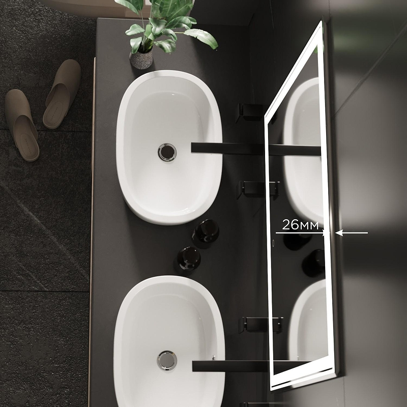 Зеркало Mixline Оливия 80 545091 с подсветкой с сенсорным выключателем, купить, цена, заказать, магазин, доставка, скидка, промокод, купить, цена, заказать, магазин, доставка, скидка, промокод