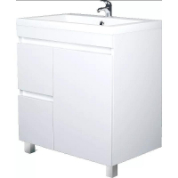 Тумба под раковину 1MarKa Cube 75Н У79532 Белый глянец, купить, цена, заказать, магазин, доставка, скидка, промокод, купить, цена, заказать, магазин, доставка, скидка, промокод