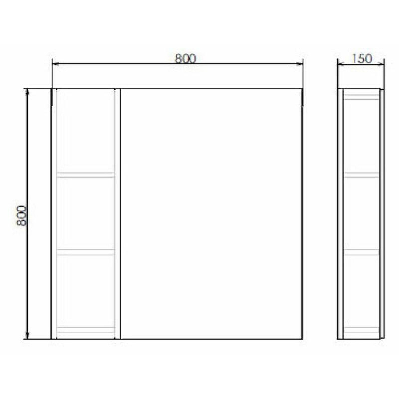 Зеркало со шкафом Comforty Осло 80 00-00006508 Бетон светлый, купить, цена, заказать, магазин, доставка, скидка, промокод, купить, цена, заказать, магазин, доставка, скидка, промокод