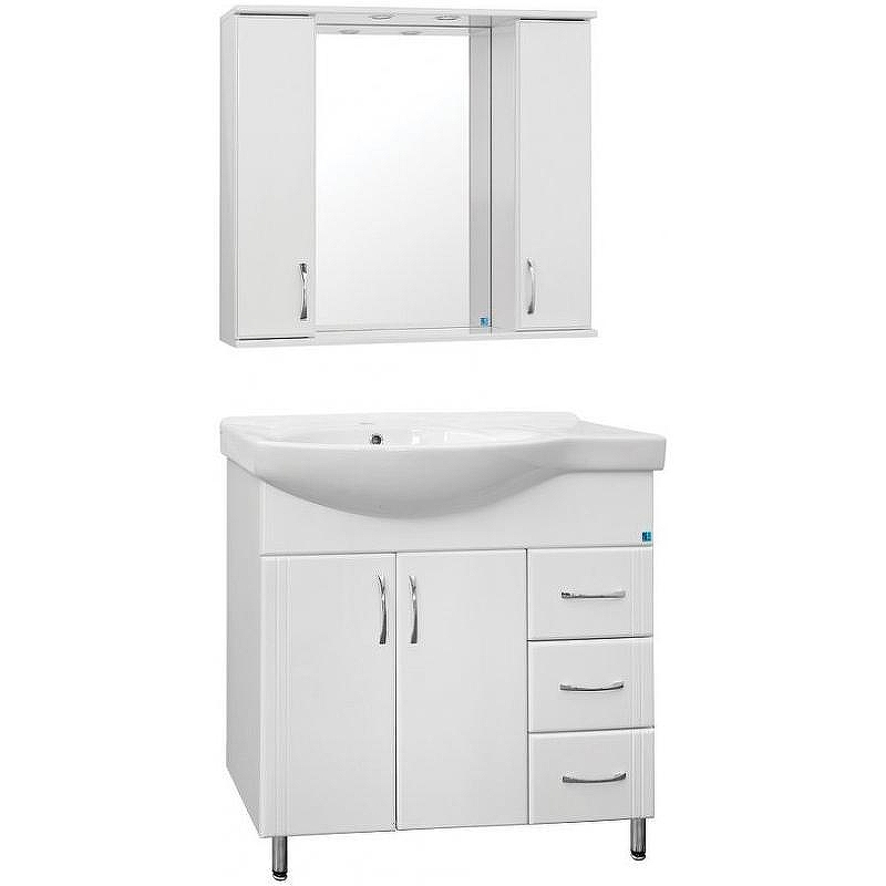 Тумба под раковину Style Line Эко Стандарт 82 R ЛС-00000109 Белая, купить, цена, заказать, магазин, доставка, скидка, промокод, купить, цена, заказать, магазин, доставка, скидка, промокод