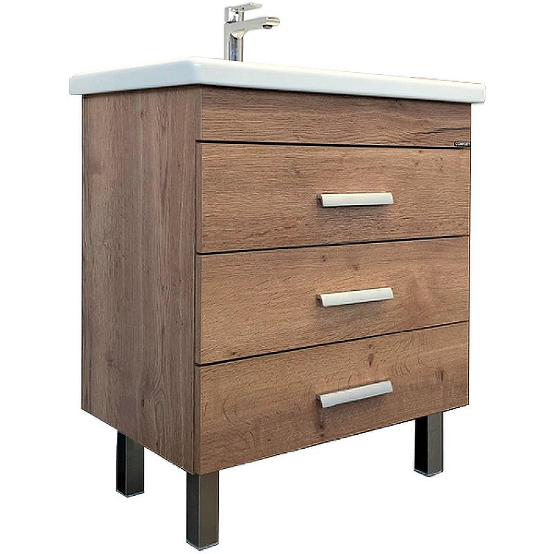 Тумба с раковиной Comforty Никосия 70H 00-00008854 Дуб темный, купить, цена, заказать, магазин, доставка, скидка, промокод, купить, цена, заказать, магазин, доставка, скидка, промокод