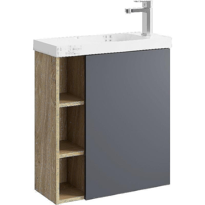 Корпус тумбы под раковину Aqwella Alba 60 R ALB0106RDD подвесной Дуб Давос, купить, цена, заказать, магазин, доставка, скидка, промокод, купить, цена, заказать, магазин, доставка, скидка, промокод