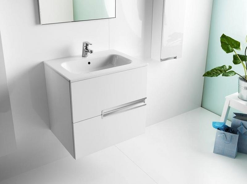 Тумба под раковину Roca Victoria Nord Ice Edition 60 ZRU9302730 подвесная Белая, купить, цена, заказать, магазин, доставка, скидка, промокод, купить, цена, заказать, магазин, доставка, скидка, промокод