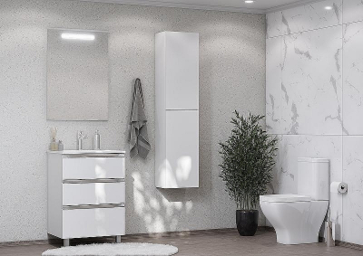 Шкаф пенал Roca The Gap 35 A857427806 подвесной Белый глянец