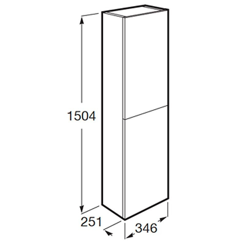 Шкаф пенал Roca The Gap 35 A857427806 подвесной Белый глянец, купить, цена, заказать, магазин, доставка, скидка, промокод, купить, цена, заказать, магазин, доставка, скидка, промокод