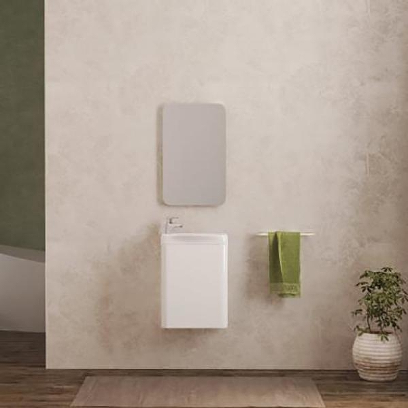 Тумба под раковину Velvex Bio 40 tp.BIO.BIO.MAXI.40.1D Белая глянцевая, купить, цена, заказать, магазин, доставка, скидка, промокод, купить, цена, заказать, магазин, доставка, скидка, промокод