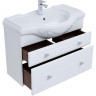 Тумба под раковину Aquanet Рондо 85 304289 подвесная Белый глянец, купить, цена, заказать, магазин, доставка, скидка, промокод, купить, цена, заказать, магазин, доставка, скидка, промокод