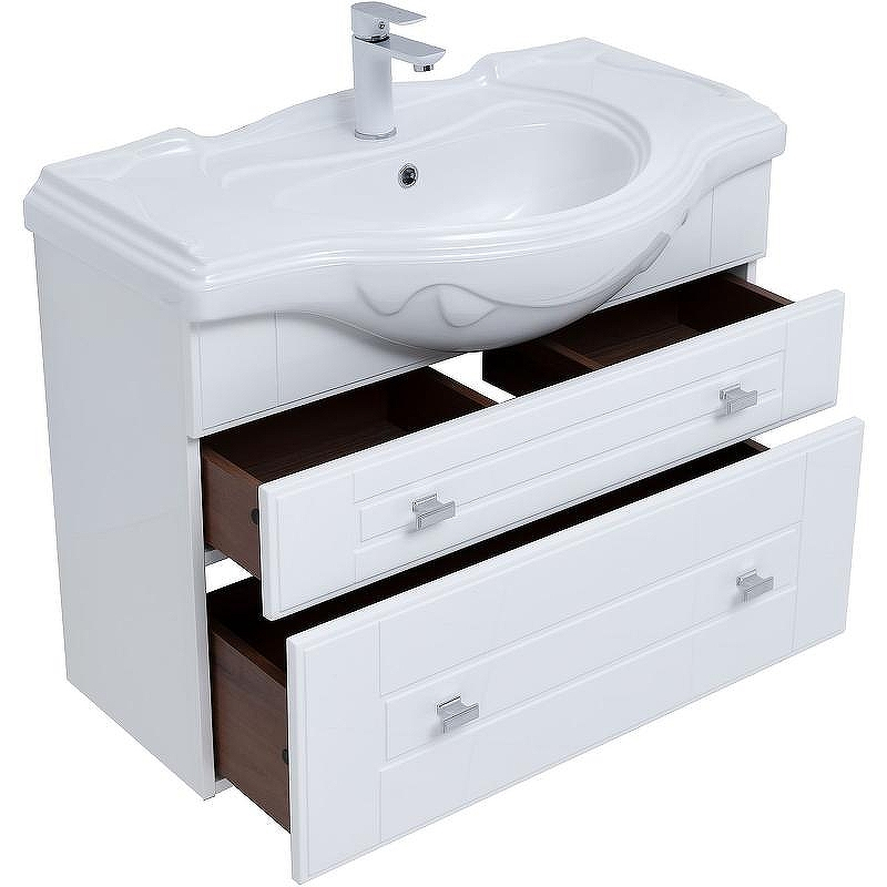 Тумба под раковину Aquanet Рондо 85 304289 подвесная Белый глянец, купить, цена, заказать, магазин, доставка, скидка, промокод, купить, цена, заказать, магазин, доставка, скидка, промокод