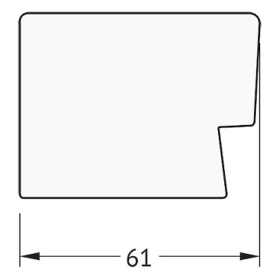 Зеркало Evoform Exclusive 111х51 BY 1149 с фацетом в багетной раме - Алюминий 61
