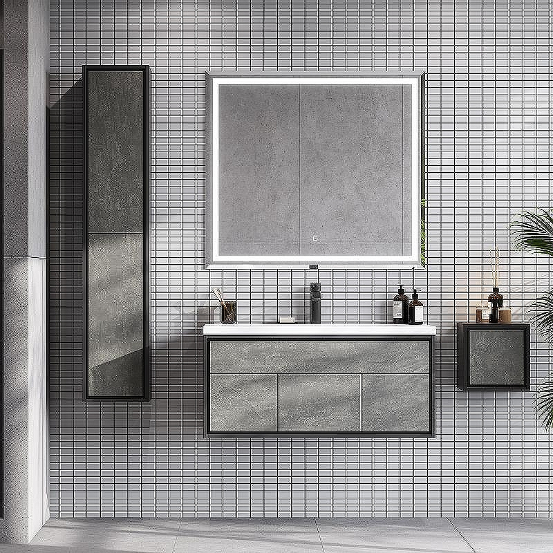 Тумба под раковину Aquaton Уэльс 80 1A267901WA6A0 подвесная Авеллино грей Антрацит, купить, цена, заказать, магазин, доставка, скидка, промокод, купить, цена, заказать, магазин, доставка, скидка, промокод