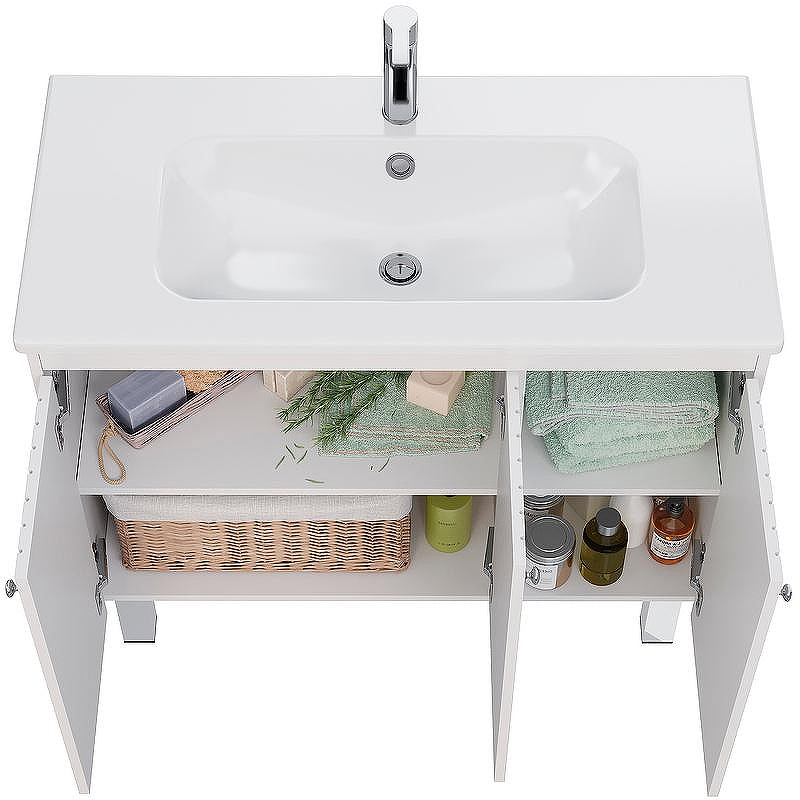 Тумба под раковину Lemark Romance 100 LM07R100T подвесная Белый глянец, купить, цена, заказать, магазин, доставка, скидка, промокод, купить, цена, заказать, магазин, доставка, скидка, промокод