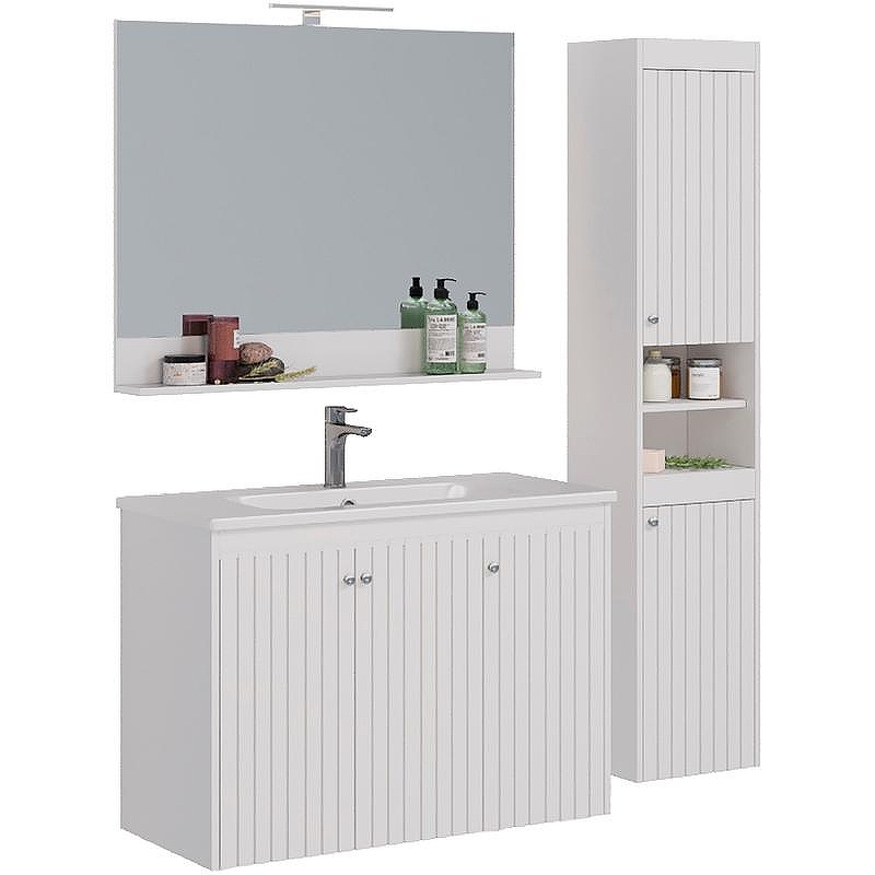 Тумба под раковину Lemark Romance 100 LM07R100T подвесная Белый глянец, купить, цена, заказать, магазин, доставка, скидка, промокод, купить, цена, заказать, магазин, доставка, скидка, промокод