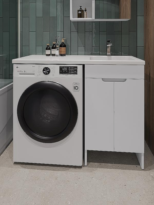 Тумба с раковиной Orange Sistema 110 R STD-110TUW+RAR Белая, купить, цена, заказать, магазин, доставка, скидка, промокод, купить, цена, заказать, магазин, доставка, скидка, промокод