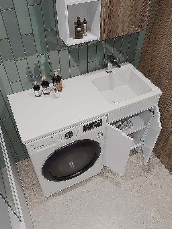 Тумба с раковиной Orange Sistema 110 R STD-110TUW+RAR Белая, купить, цена, заказать, магазин, доставка, скидка, промокод, купить, цена, заказать, магазин, доставка, скидка, промокод