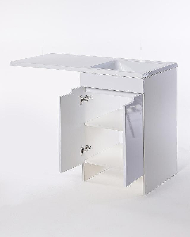 Тумба с раковиной Orange Sistema 110 R STD-110TUW+RAR Белая, купить, цена, заказать, магазин, доставка, скидка, промокод, купить, цена, заказать, магазин, доставка, скидка, промокод