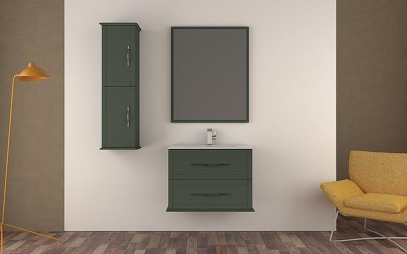 Тумба под раковину Cezares Tiffany 75 55330 подвесная Verde opaco, купить, цена, заказать, магазин, доставка, скидка, промокод, купить, цена, заказать, магазин, доставка, скидка, промокод