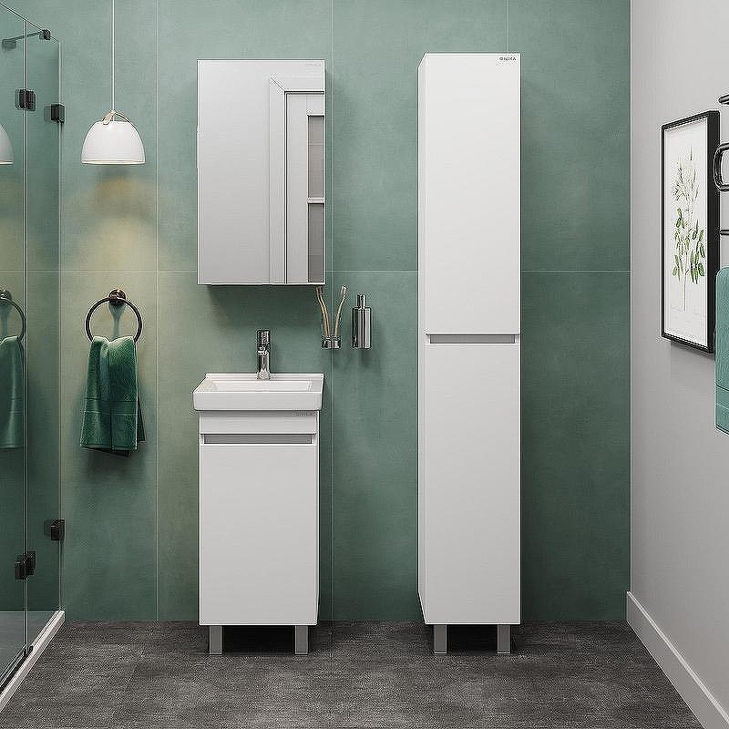 Тумба под раковину Onika Милтон Квадро 40 104009 Белая, купить, цена, заказать, магазин, доставка, скидка, промокод, купить, цена, заказать, магазин, доставка, скидка, промокод