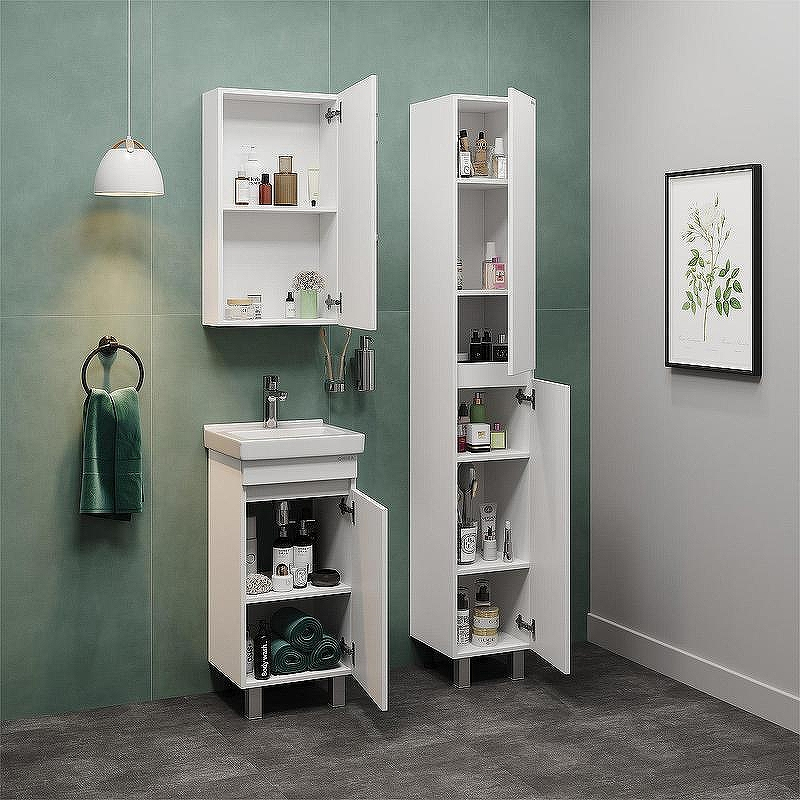 Тумба под раковину Onika Милтон Квадро 40 104009 Белая, купить, цена, заказать, магазин, доставка, скидка, промокод, купить, цена, заказать, магазин, доставка, скидка, промокод