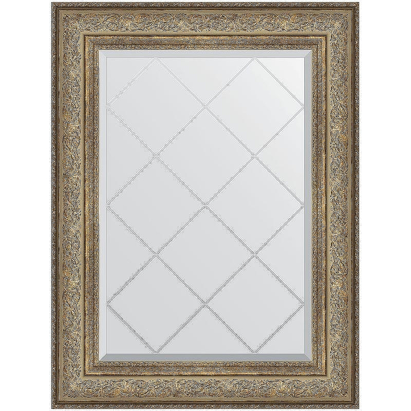 Зеркало Evoform Exclusive-G 93х70 BY 4124 с гравировкой в багетной раме - Виньетка античная бронза 109, купить, цена, заказать, магазин, доставка, скидка, промокод, купить, цена, заказать, магазин, доставка, скидка, промокод
