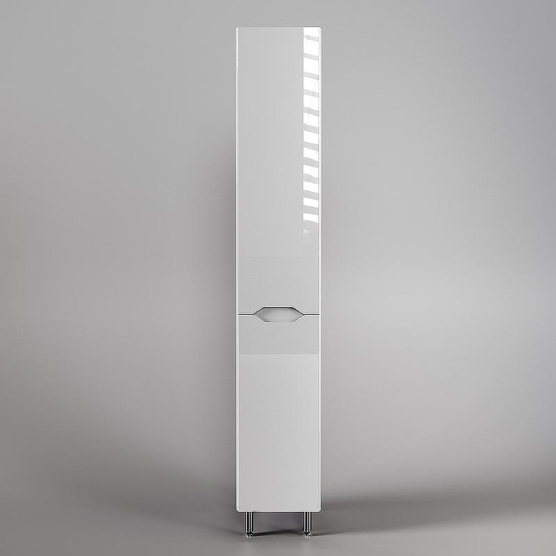 Шкаф пенал Style Line Марелла 30 Люкс Plus СС-00002419 с бельевой корзиной Белый глянец антискрейтч, купить, цена, заказать, магазин, доставка, скидка, промокод, купить, цена, заказать, магазин, доставка, скидка, промокод