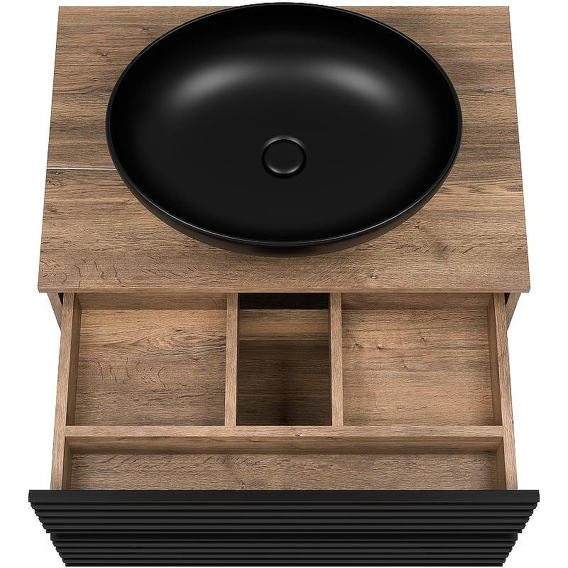 Тумба под раковину Brevita Dakota 70 DAK-09070-19/02-2Я подвесная Черный кварц Дуб Галифакс олово, купить, цена, заказать, магазин, доставка, скидка, промокод, купить, цена, заказать, магазин, доставка, скидка, промокод
