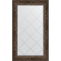 Зеркало Evoform Exclusive-G 137х82 BY 4258 с гравировкой в багетной раме - Состаренное дерево с орнаментом 120, купить, цена, заказать, магазин, доставка, скидка, промокод, купить, цена, заказать, магазин, доставка, скидка, промокод
